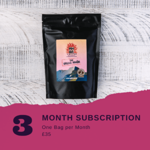 Mhor Coffee - coffee subscriptions, coffee subscription, 1 bag of coffee per month, 3 month subscription