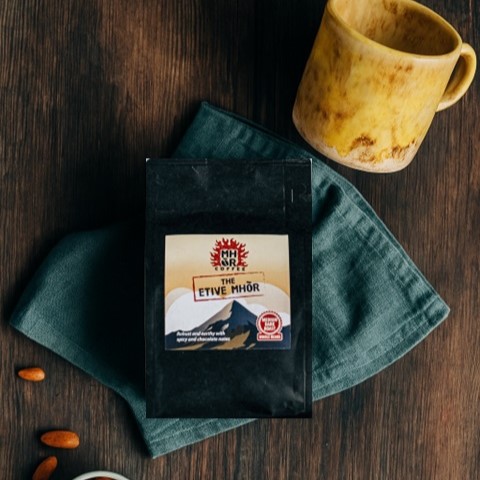 Harvest Gold Mug & Coffee Gift Set